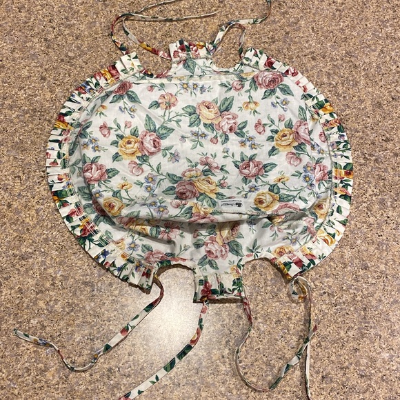 Longaberger Cake Basket Fabric Garden Splendor Floral Liner USED - Picture 5 of 17